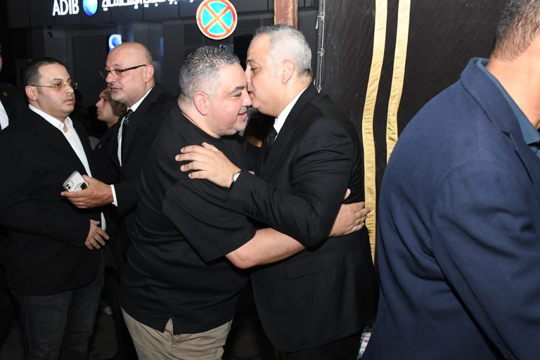 عزاء والد تامر عبد المنعم في مسجد عمر مكرم