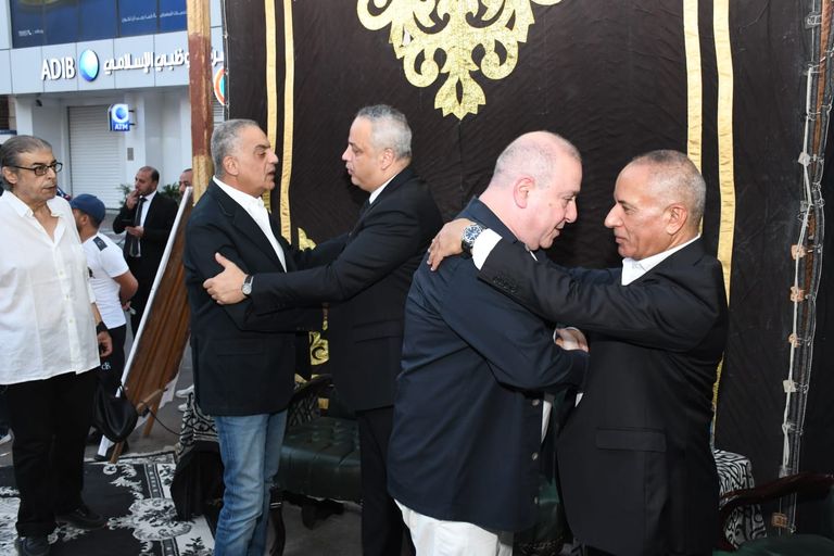 عزاء والد تامر عبد المنعم في مسجد عمر مكرم