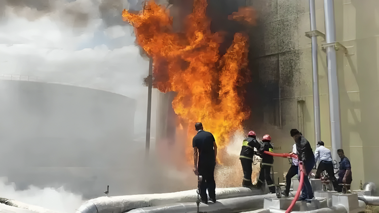 حريق جنوب طهران