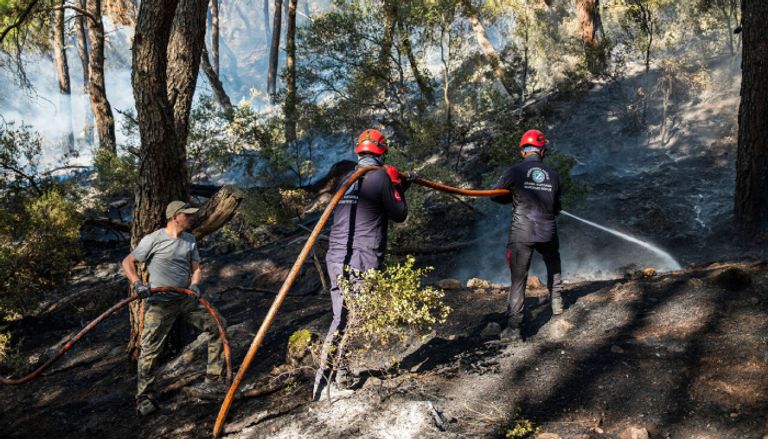 حرائق غابات إزمير التركية حرائق غابات إزمير التركية