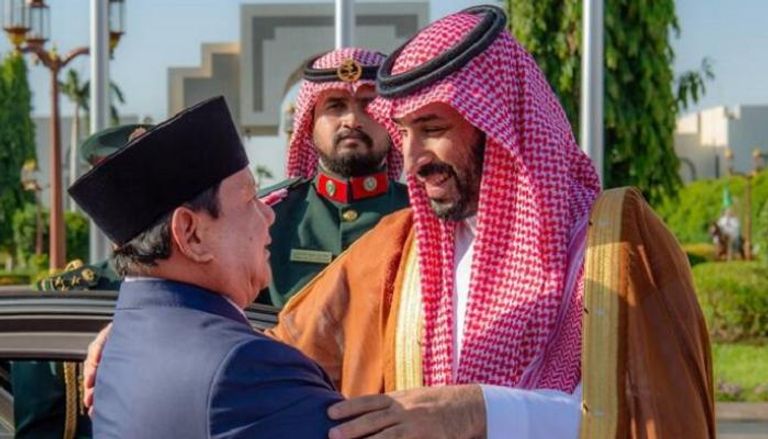 استقبال ولي العهد السعودي للرئيس الإندونيسي