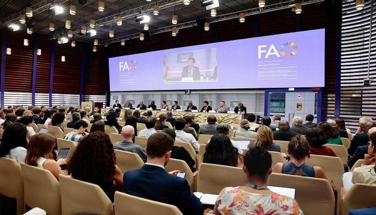 جانب من اجتماع «فاو» لإطلاق مرفق تمويل الأزمات الغذائية