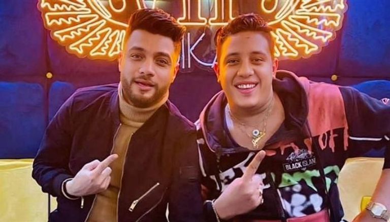 حمو بيكا مع الراحل أحمد عامر