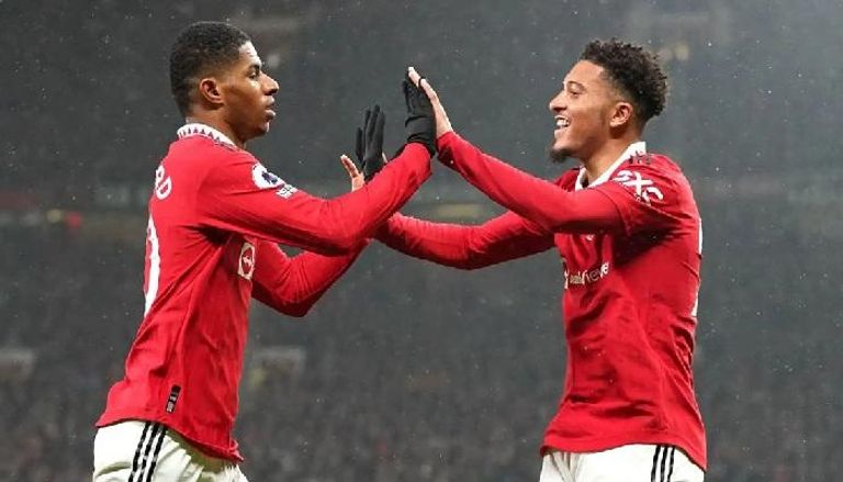 ماركوس راشفورد وجادون سانشو في مانشستر يونايتد