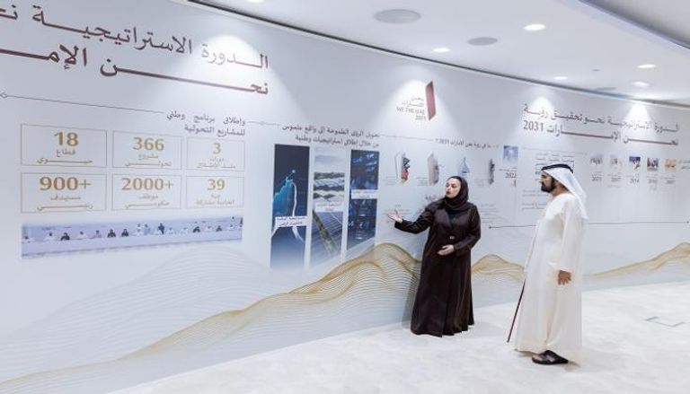 جانب من فعالية إطلاق الخطة الاستراتيجية للحكومة الاتحادية 2031