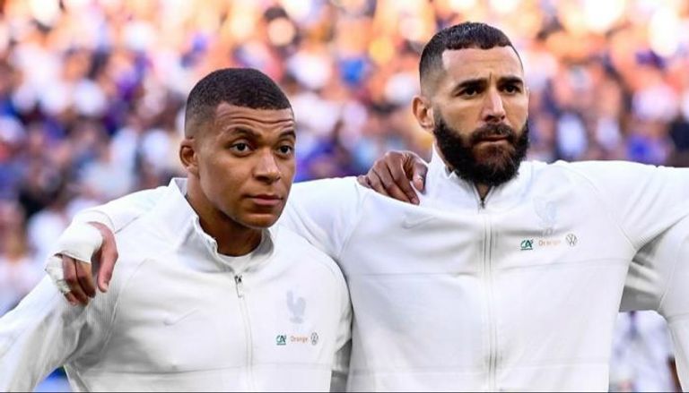 كريم بنزيما وكيليان مبابي
