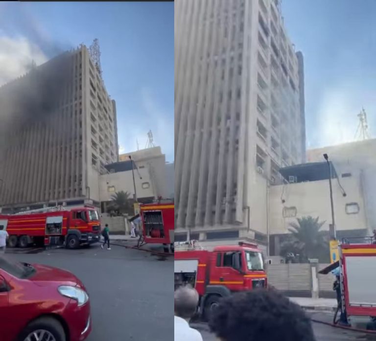 تطورات حريق سنترال رمسيس في مصر تطورات حريق سنترال رمسيس في مصر