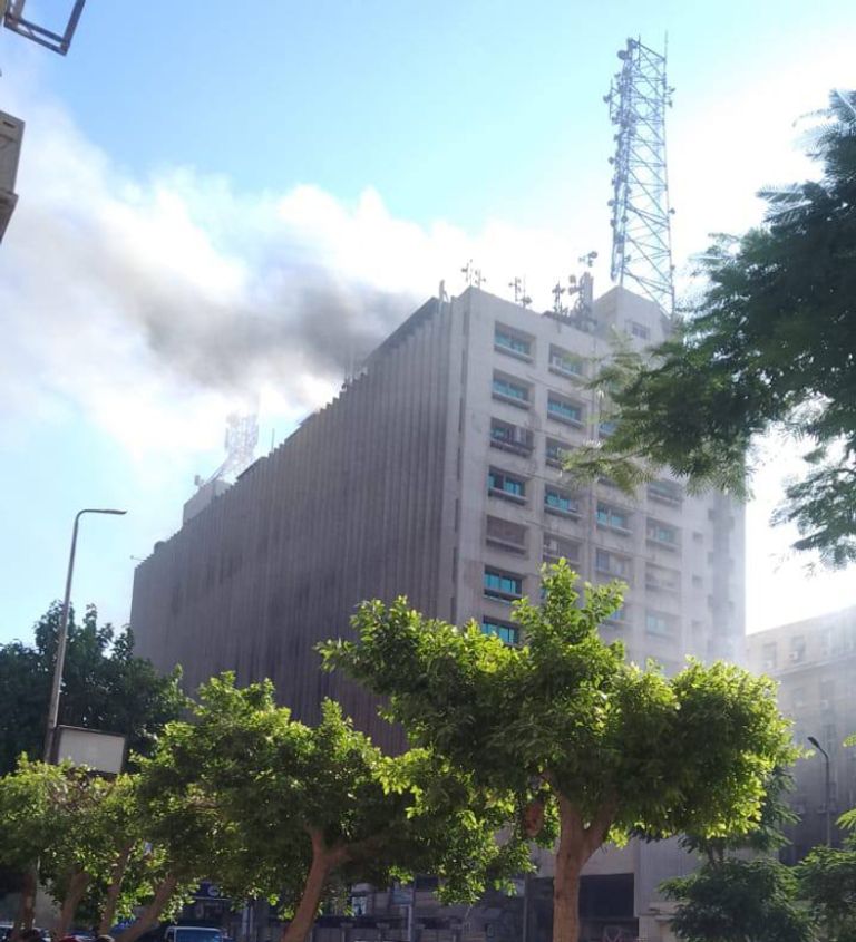 تشكيل لجنة هندسية لتقييم أضرار حريق سنترال رمسيس