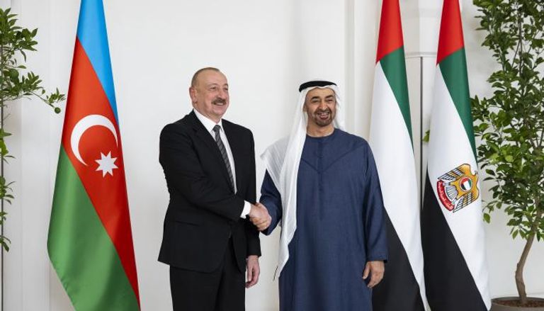 الشيخ محمد بن زايد آل نهيان ورئيس أذربيجان