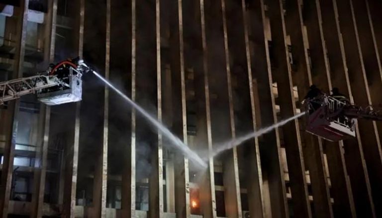 حريق سنترال رمسيس