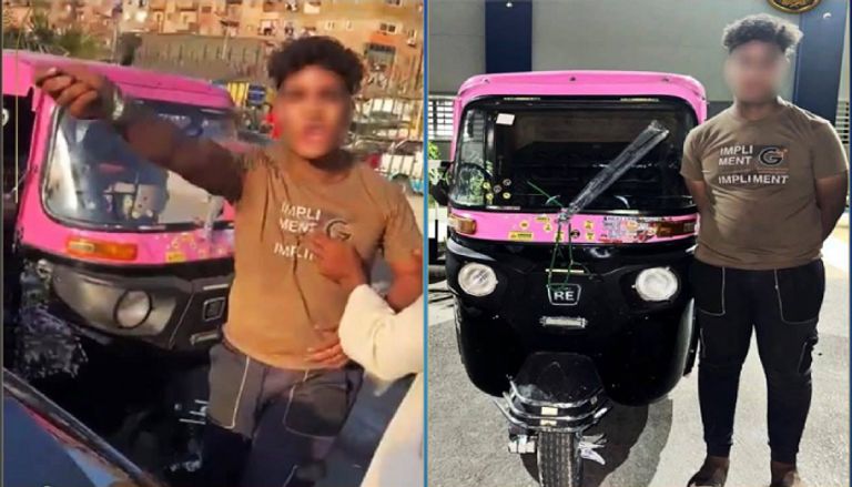 القبض على شهاب بعد فيديو التوكتوك والـBMW