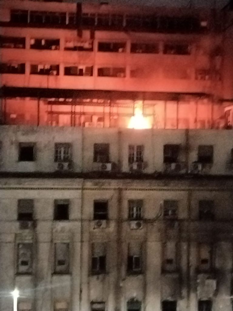 حريق جديد في سنترال رمسيس في مصر