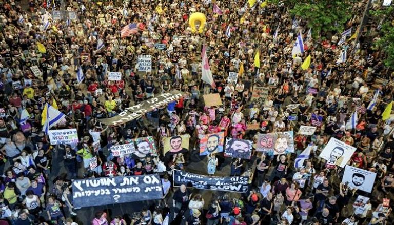 احتجاجات في إسرائيل تطالب بهدنة في غزة