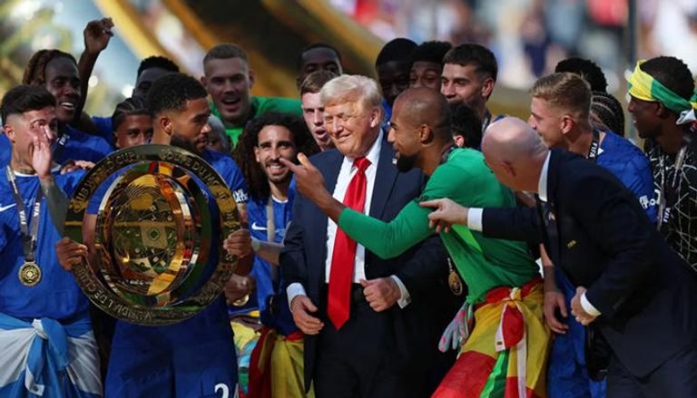 دونالد ترامب ولاعبو تشيلسي