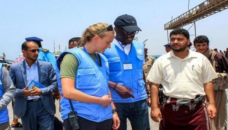 بعثة الأمم المتحدة مع قيادات حوثية في الحديدة - أرشيفية