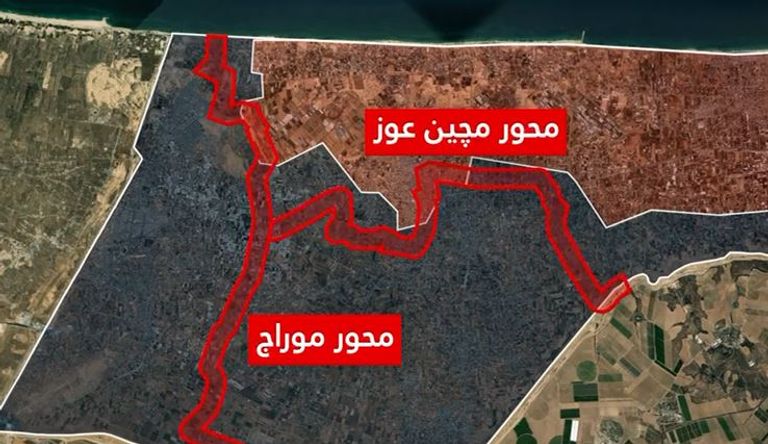 صورة نشرها الجيش الإسرائيلي للمحور
