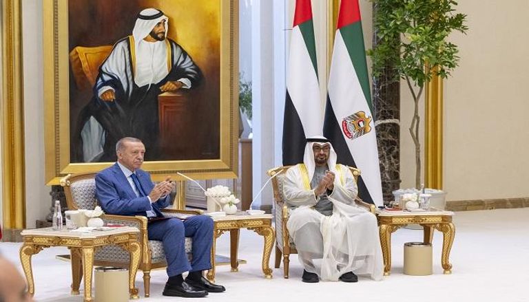 الشيخ محمد بن زايد آل نهيان والرئيس التركي أردوغان