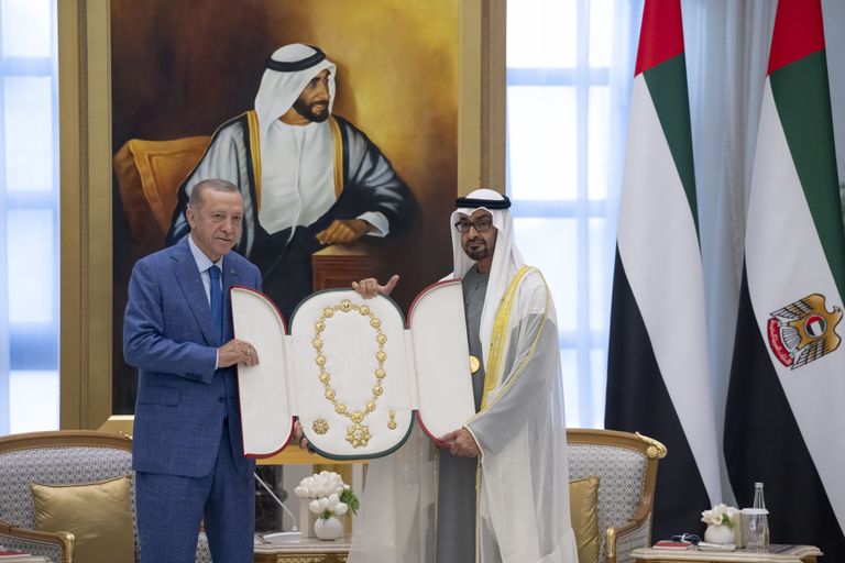 الشيخ محمد بن زايد آل نهيان والرئيس التركي أردوغان