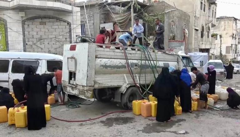 أزمة مياه في تعز اليمنية
