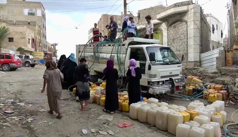 أزمة مياه في تعز اليمنية