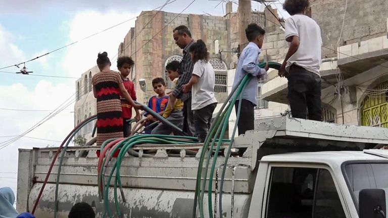 أزمة مياه في تعز اليمنية