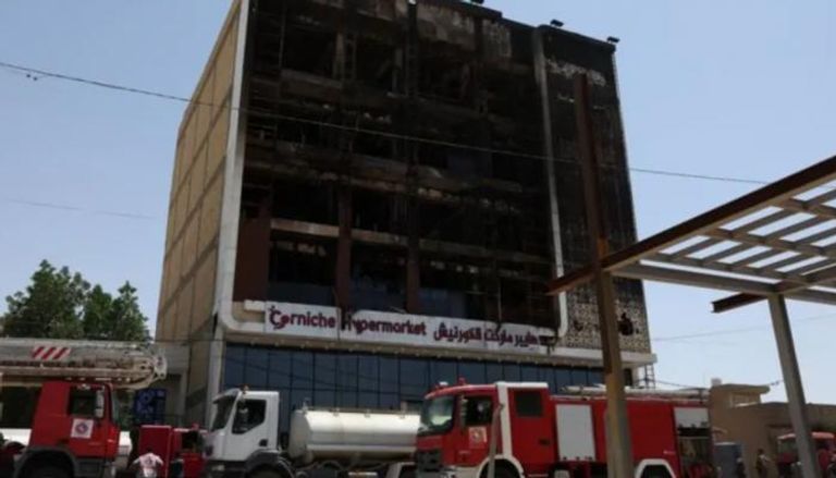 حريق هايبر ماركت الكوت في العراق وزارة الخارجية الإماراتية