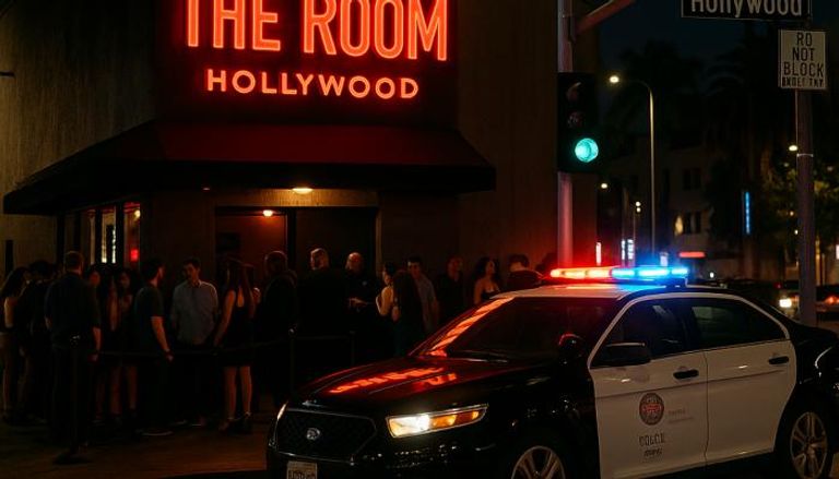 الشرطة أمام ملهى في هوليوود بعد حادث دموي
