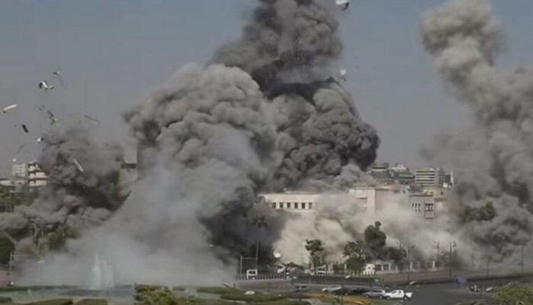 قصف إسرائيلي قرب مقر القصر الرئاسي في دمشق