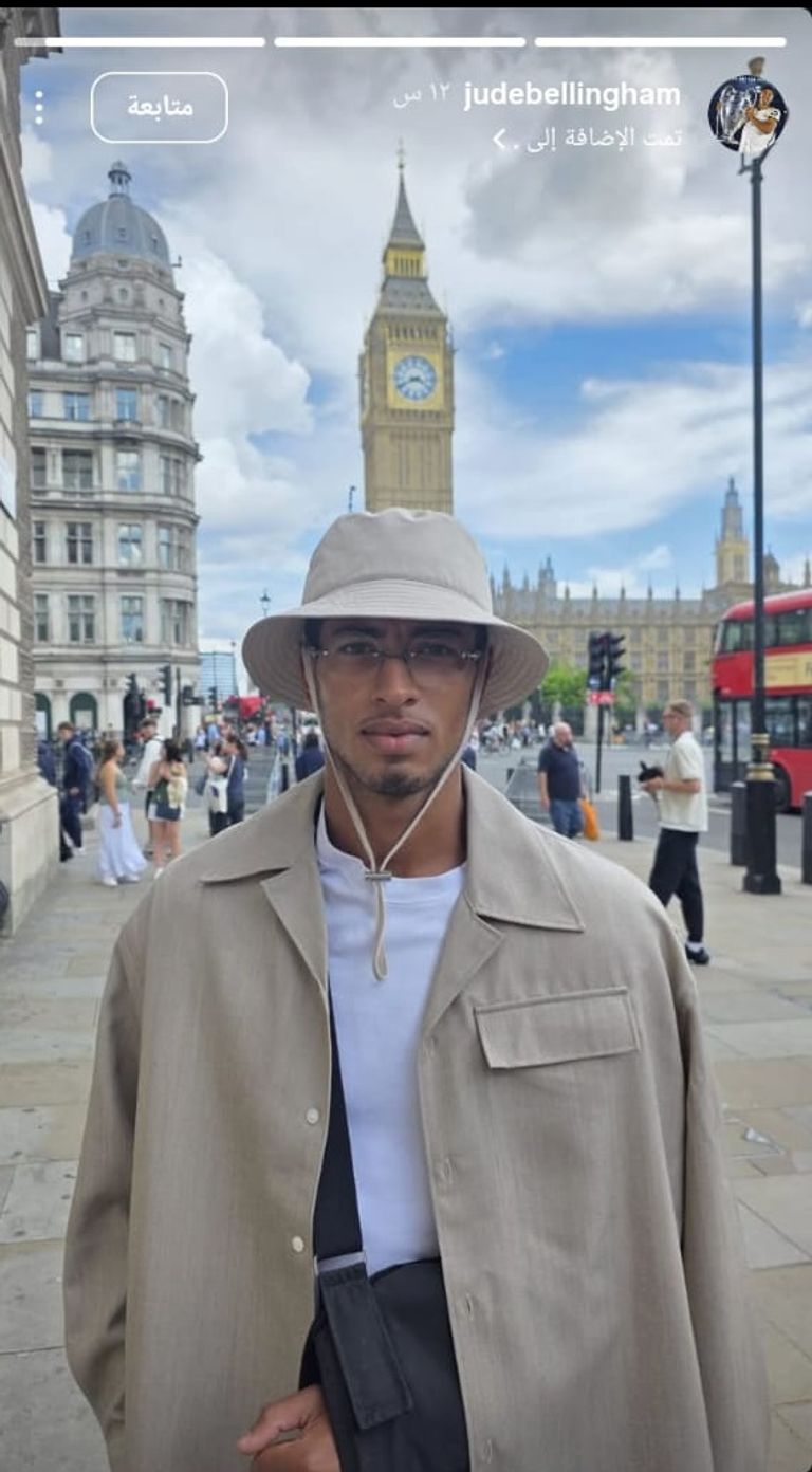 بيلينغهام في ظهوره الأول بعد جراحة الكتف