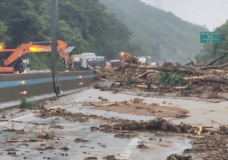 أمطار في كوريا الجنوبية