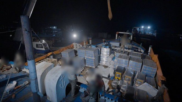 سفينة تنقل أسلحة كانت متجهة للحوثيين - أرشيفية