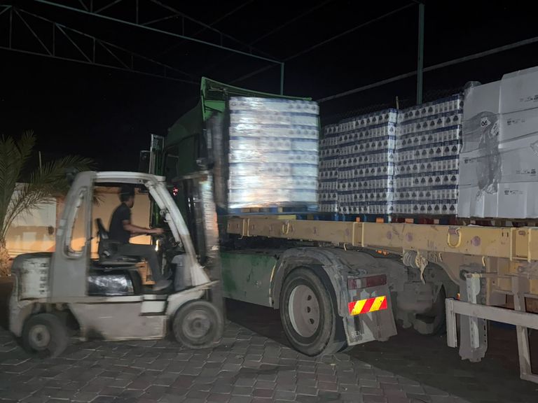 مساعدات إماراتية إلى غزة