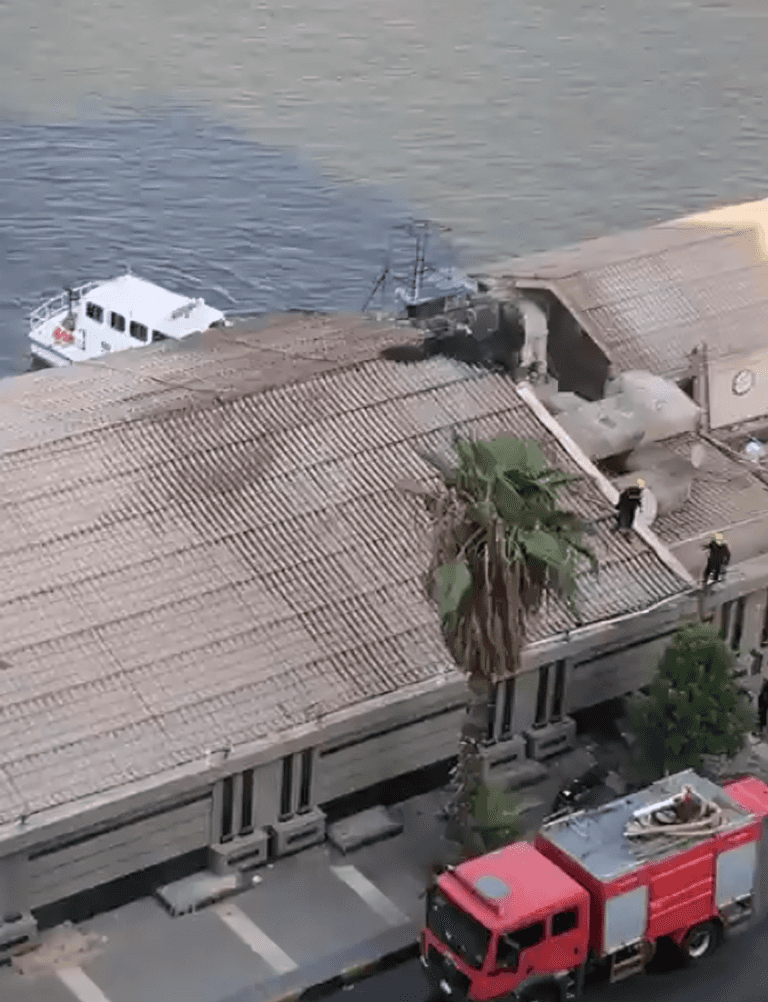 حريق نادي القضاة في مصر