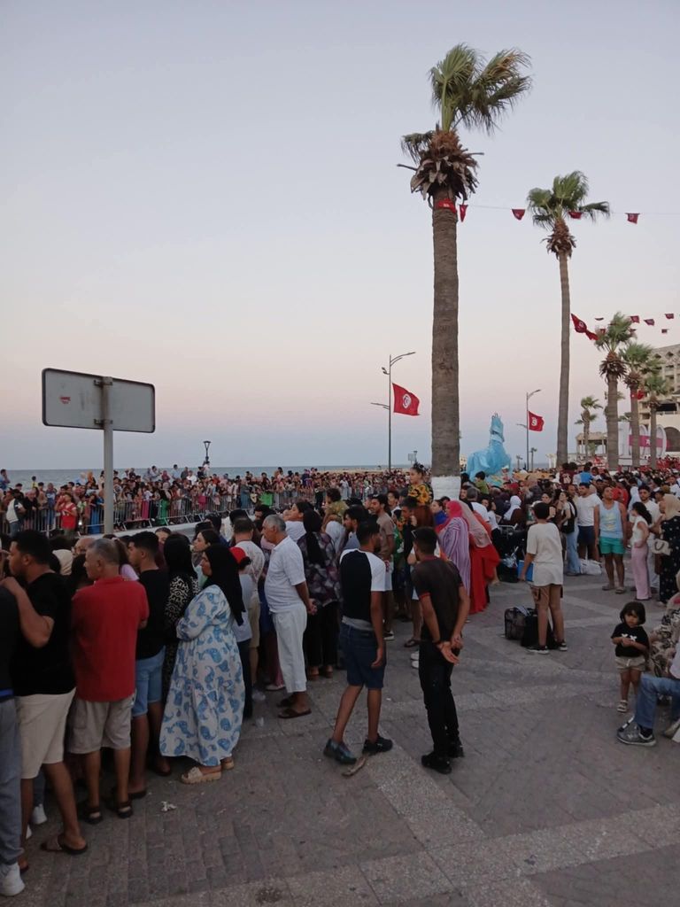 مشهد من احتفالات مهرجان أوسو في مدينة سوسة التونسية