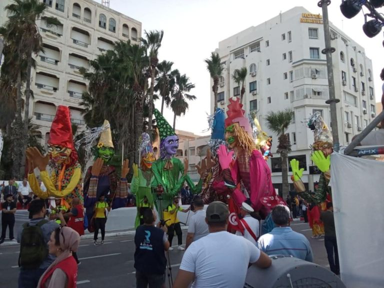 مشهد من احتفالات مهرجان أوسو في مدينة سوسة التونسية