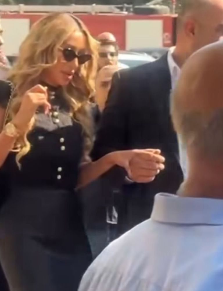 مايا دياب في عزاء زياد الرحباني 