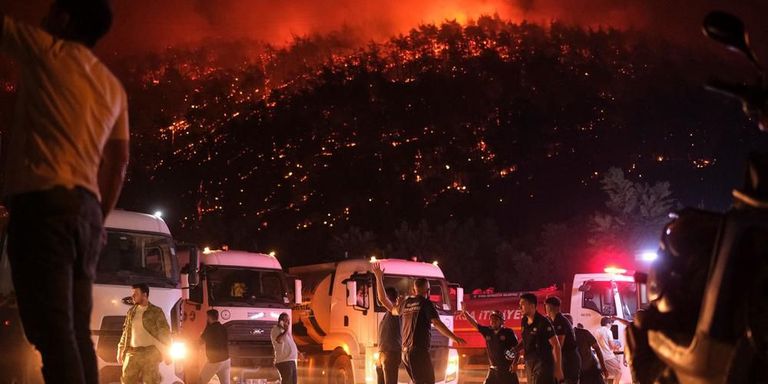 حرائق الغابات في أوروبا صيف 2025