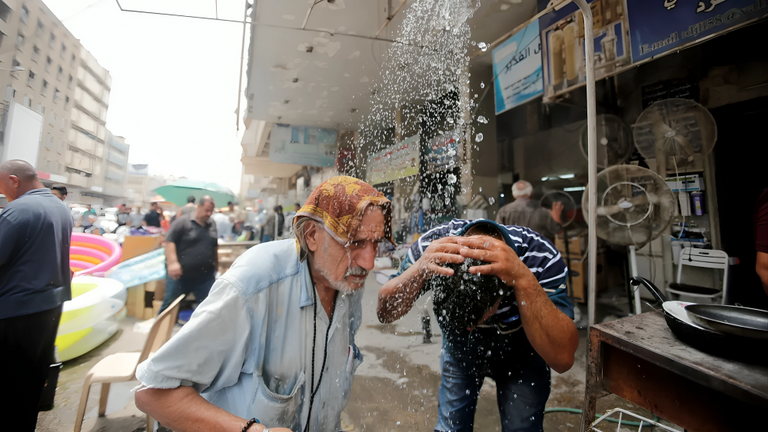 درجات الحرارة تتجاوز الخمسين في بغداد درجات الحرارة تتجاوز الخمسين في بغداد