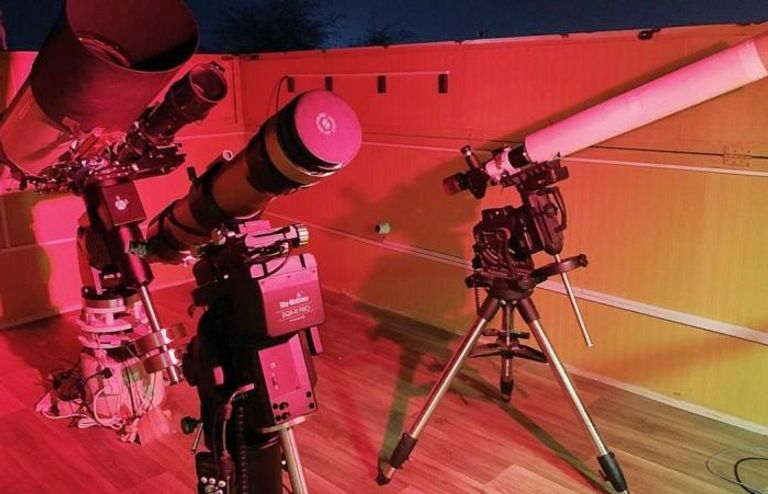 الصورة التي التقطها مرصد الختم الفلكي في أبو ظبي