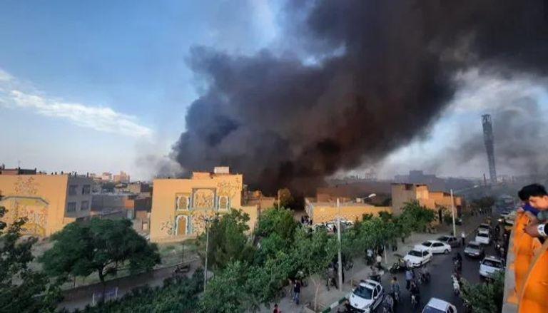 حريق مستشفى القائم بإيران