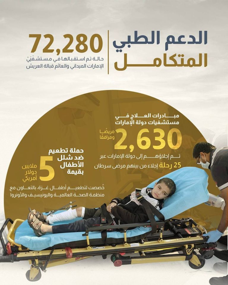 المساعدات الإماراتية إلى غزة