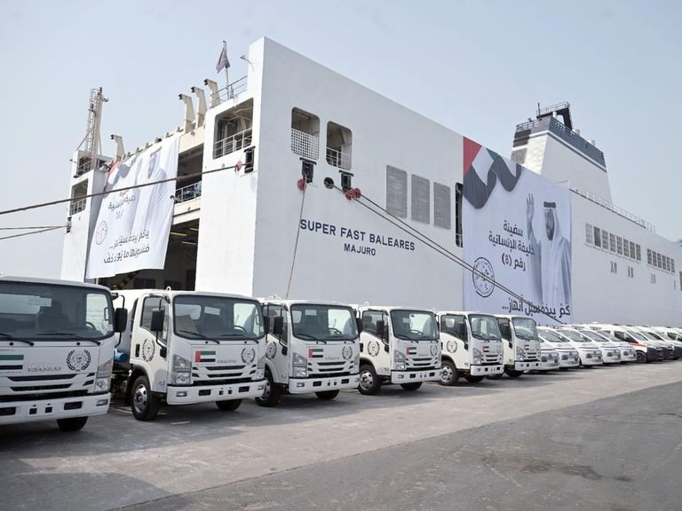 جهود إماراتية متواصلة لدعم غزة على مختلف الأصعدة