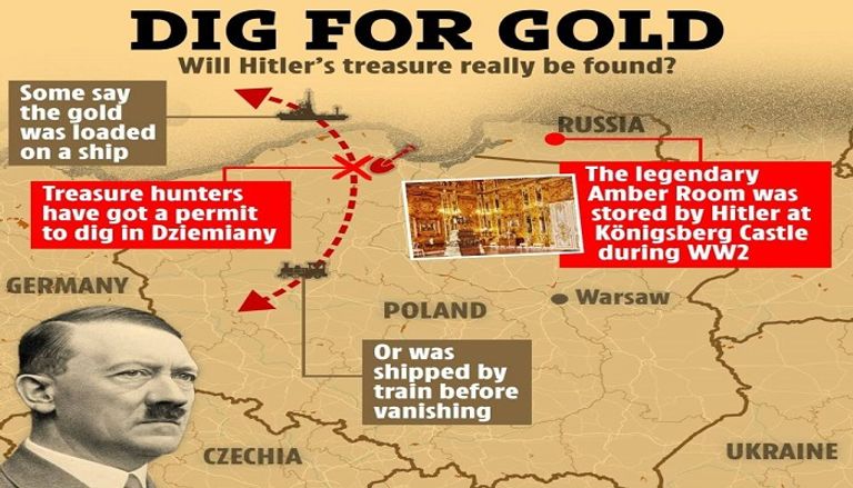 خريطة الكنز المفقود غرفة العنبر