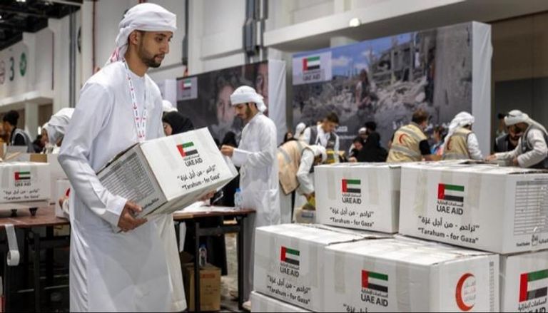 مساعدات الإمارات إلى غزة