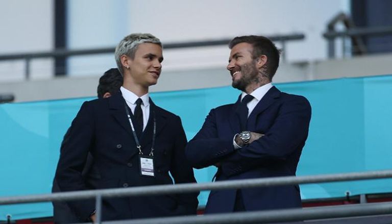 بيكهام ونجله كريستيان نجل توتي