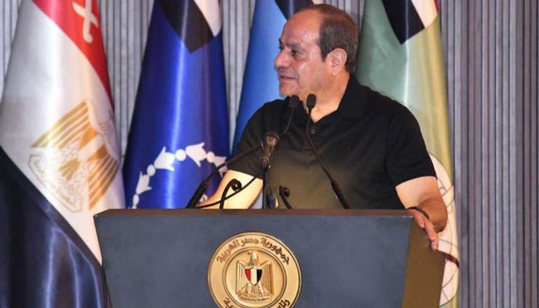 الرئيس السيسي خلال زيارته للأكاديمية العسكرية المصرية