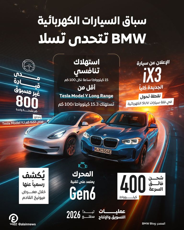 BMW تتحدى تسلا