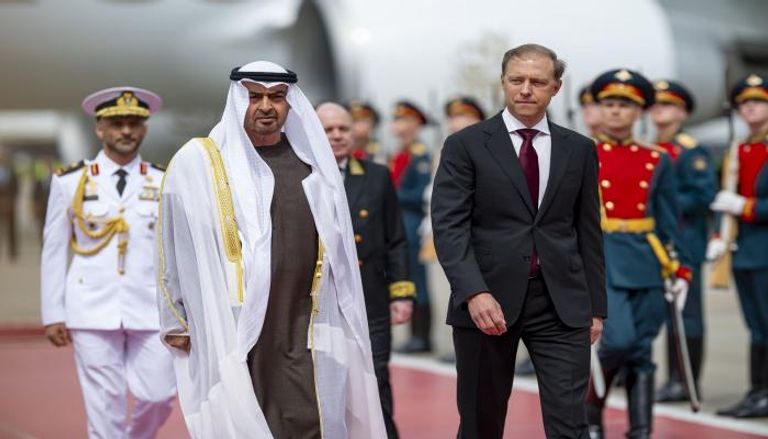 الشيخ محمد بن زايد آل نهيان يصل موسكو