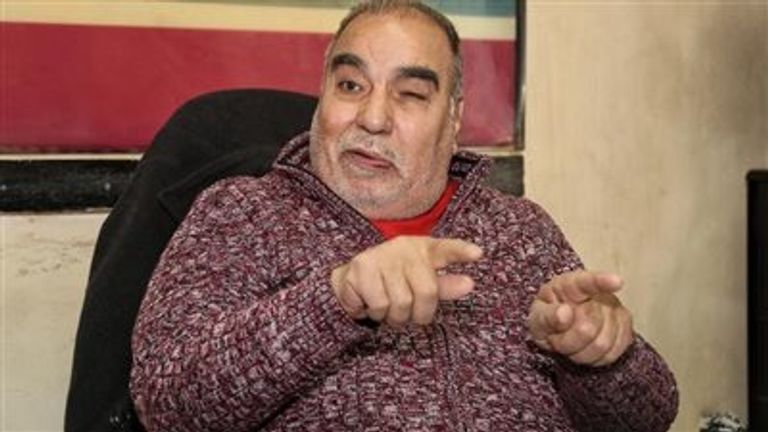 الفنان الراحل سيد صادق مع عادل إمام