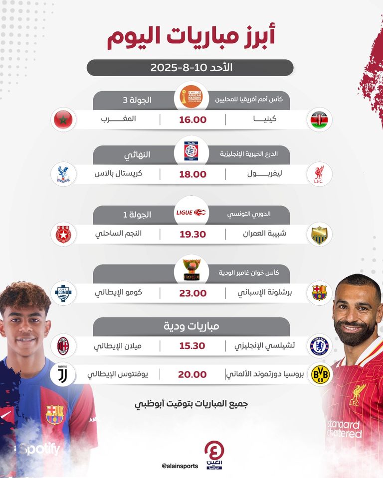 مباريات اليوم